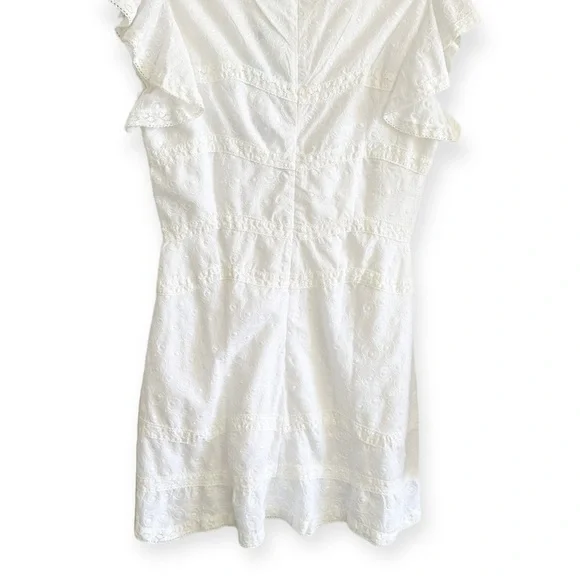 NWT, Melissa Odabash Meghan Crochet-trimmed Embroidered Mini Dress, Size L - Picture 7 of 16